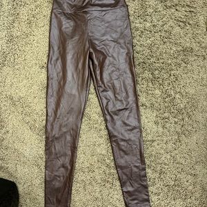 Pleather womens pants